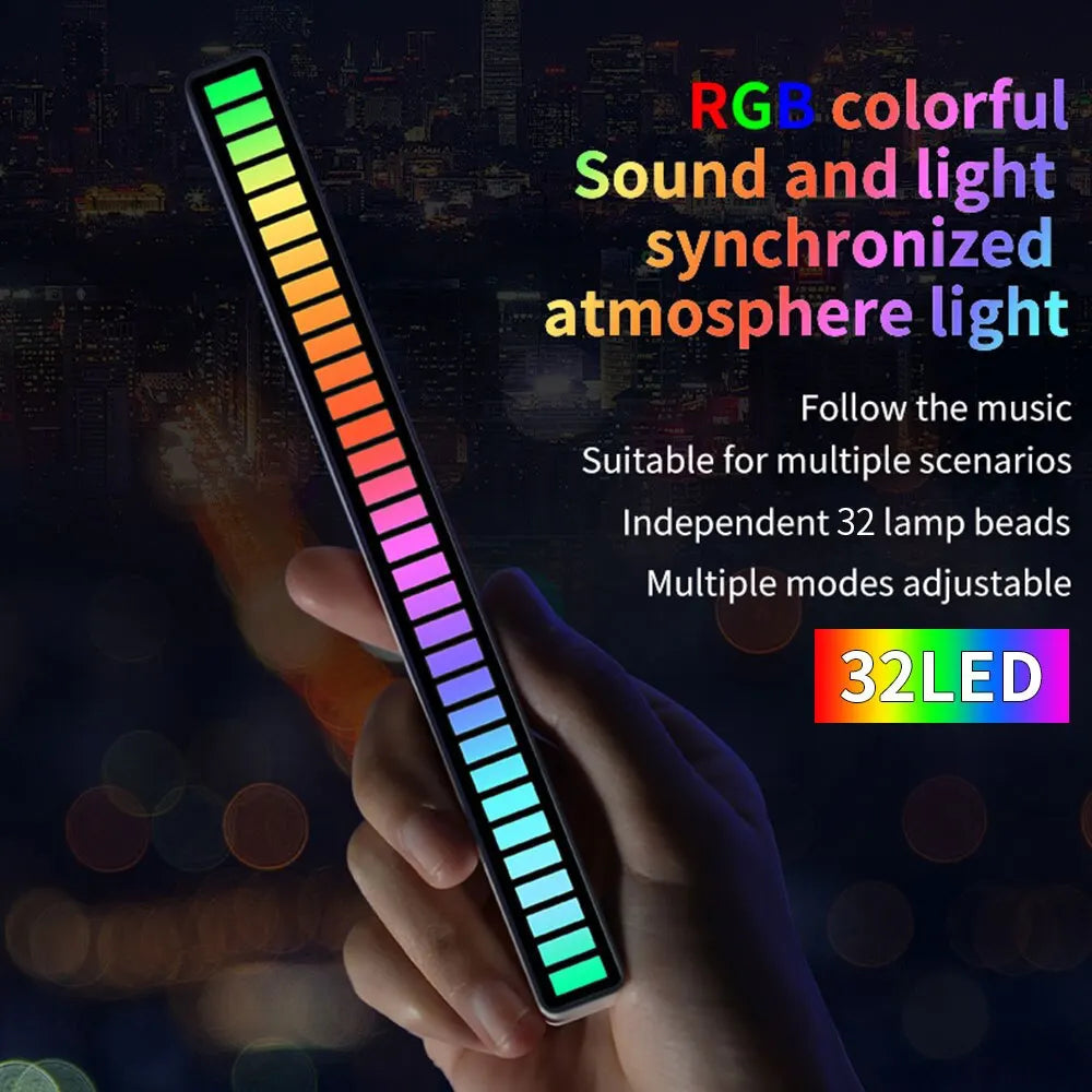 LED Wireless Sound Activated RGB Light Bar