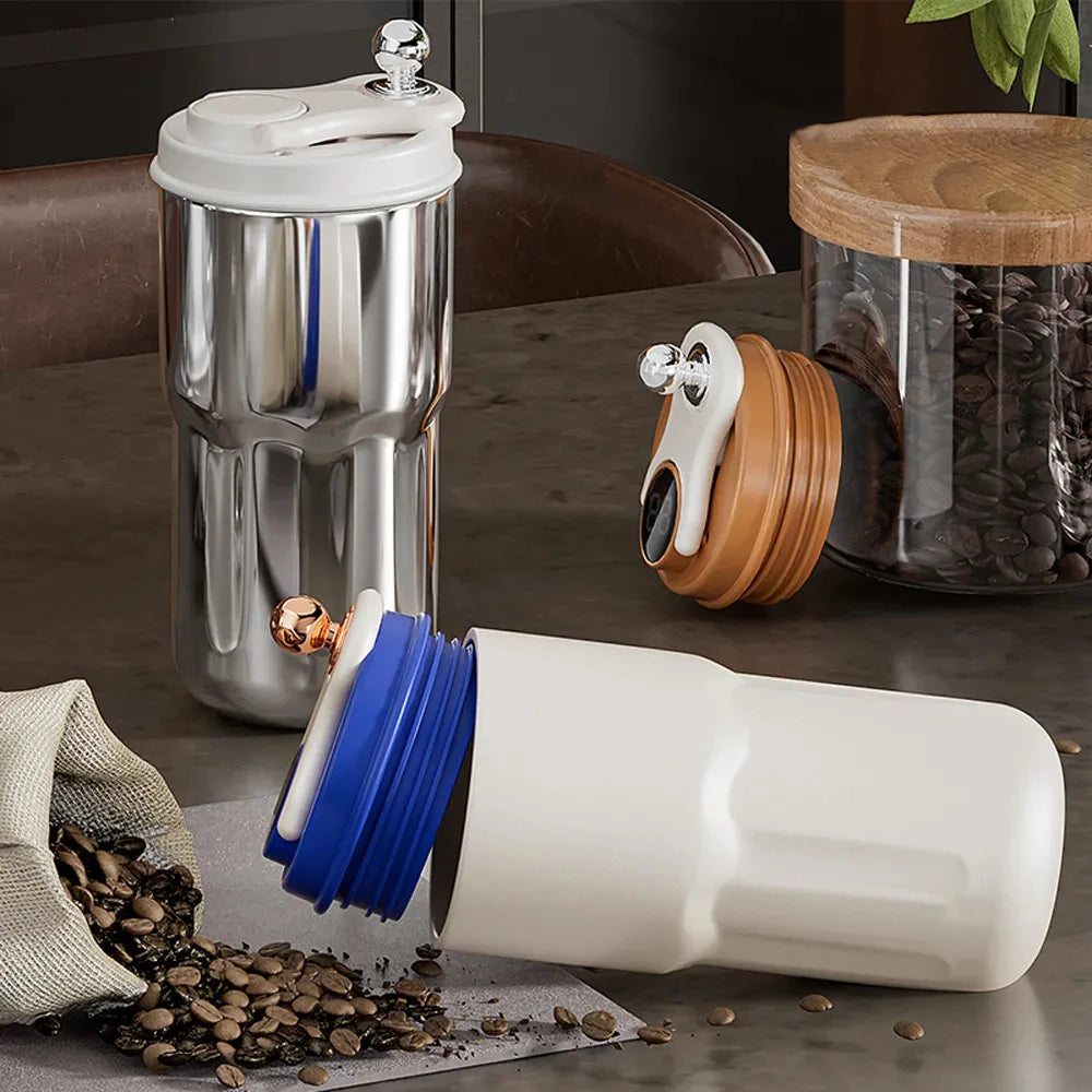 Coffee Smart Thermos Bottle with LED Temperature Display